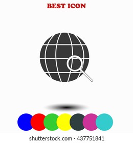 Earth icon. 