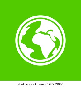 Modern Pigeon Logo Green World Humanity Stock Vector (Royalty Free ...