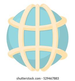 Earth icon. Cartoon illustration of earth vector icon for web