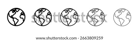 Earth icon design, logo, app, UI. Vector illustration, EPS