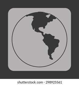 earth icon design, vector illustration eps10 graphic 