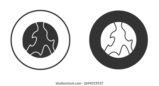 ícone da Terra projetor vetores, ilustração vetorial