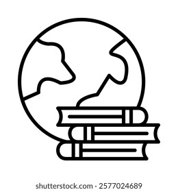 Earth Icon Element For Design