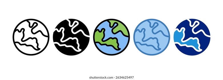 Erdsymbol-Element für Design