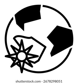 Elemento del icono de la tierra para el diseño