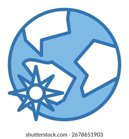 Erdsymbol-Element für Design