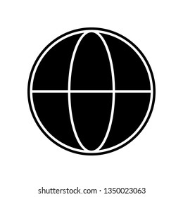 Earth icon. Element of logistics for mobile concept and web apps icon. Glyph, flat icon for website design and development, app development