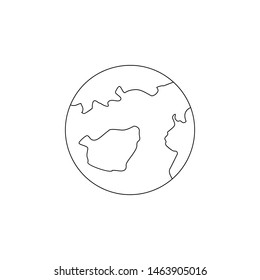 Earth icon. Element of web for mobile concept and web apps icon. Outline, thin line icon for website design and development, app development