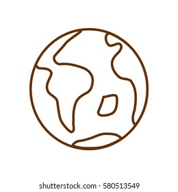  Earth icon Flat. 