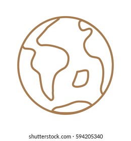 Earth icon Flat. 