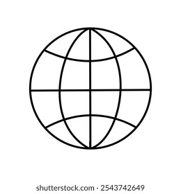  Icono de la tierra, Ilustración vectorial plana, sobre fondo transparente