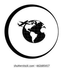 Earth icon. Globe icon