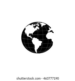 Earth icon. Globe icon