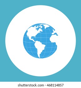 Earth icon. Globe icon