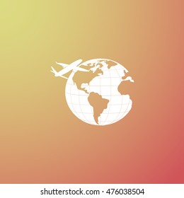 Earth icon. Globe icon