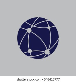 earth icon. globe.