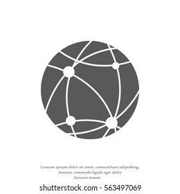 earth icon. globe.