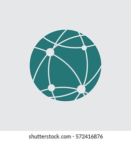 earth icon. globe.