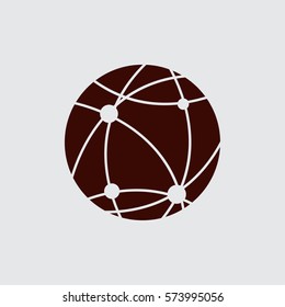 earth icon. globe.