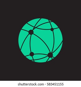 earth icon. globe.