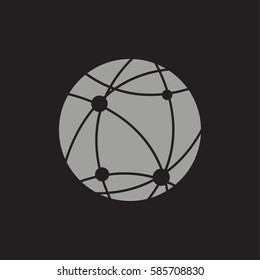 earth icon. globe.