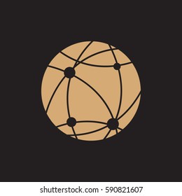 earth icon. globe.