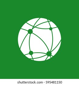 earth icon. globe.
