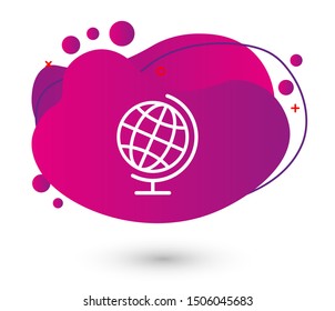 Earth icon. Globe vector illustration EPS10. Planet concept