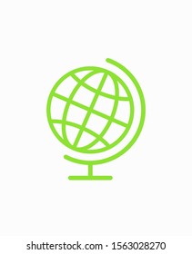 Earth icon. Globe vector illustration EPS10. Planet concept