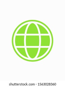 Earth icon. Globe vector illustration EPS10. Planet concept