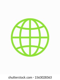 Earth icon. Globe vector illustration EPS10. Planet concept