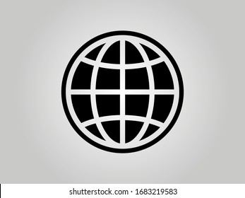 Icono de la Tierra. Imagen vectorial de globo EPS10. Concepto de planeta