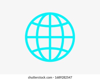 Icono de la Tierra. Imagen vectorial de globo EPS10. Concepto de planeta