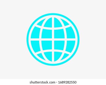 Icono de la Tierra. Imagen vectorial de globo EPS10. Concepto de planeta