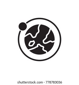 earth icon glyph