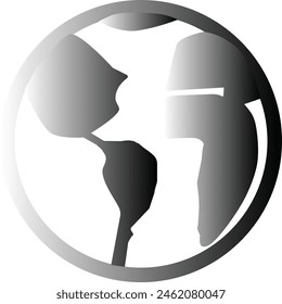 earth icon gradient color eps format 
