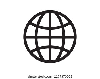 earth icon internet network vector illustration