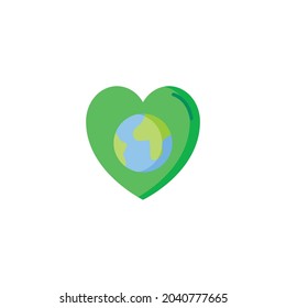 Earth Icon Isolated On White Background