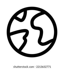 Earth icon. Line icon. Symbol