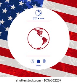 Earth icon. Logo