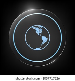 Earth icon. Logo