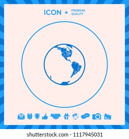Earth icon. Logo