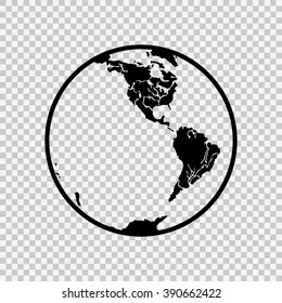 Earth icon. Logo.