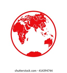 Earth icon. Logo.