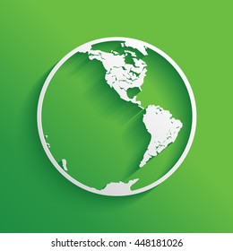 Earth icon. Logo.