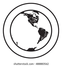 Earth icon. Logo