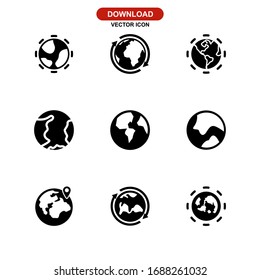 earth icon or logo isolated sign symbol vector illustration - Collection of high quality black style vector icons
