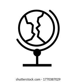 Earth icon or logo isolated sign symbol vector illustration - high quality black style vector icons
