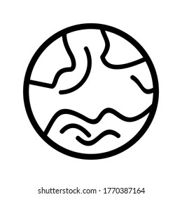 Earth icon or logo isolated sign symbol vector illustration - high quality black style vector icons

