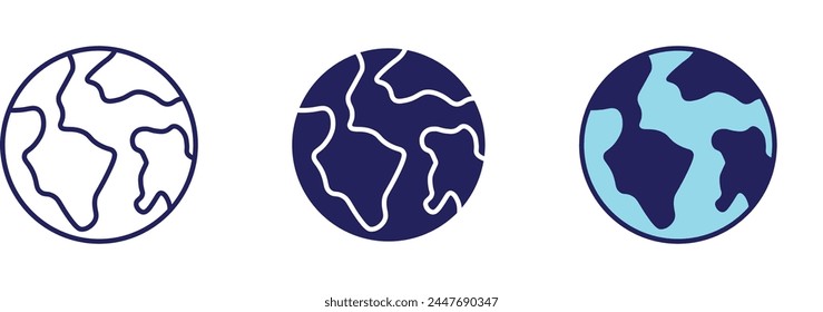 Earth Icon - Navigation Set